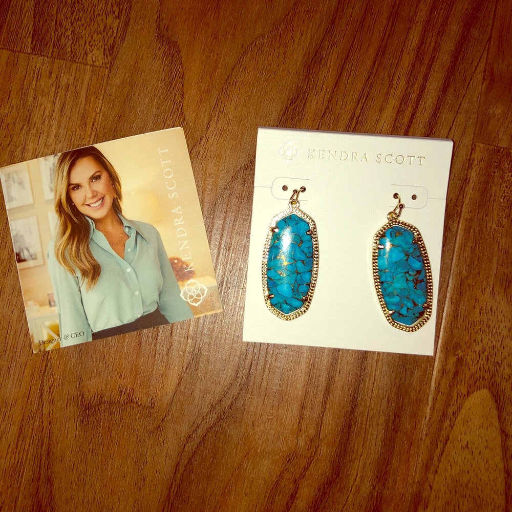 Kendra Scott turquoise dangle earrings